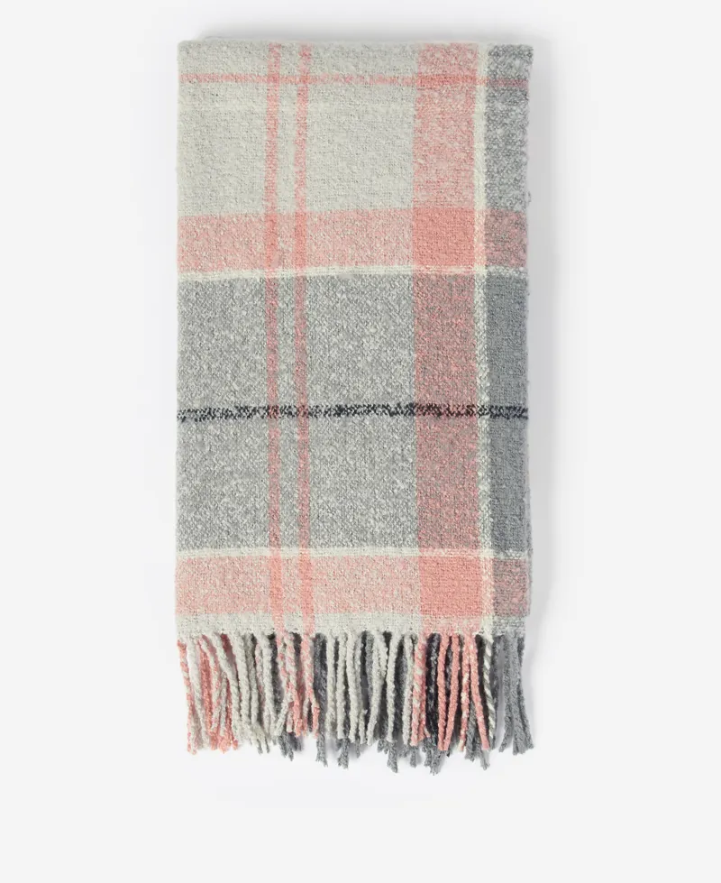 Barbour Boucle Scarf Pearl Grey-3