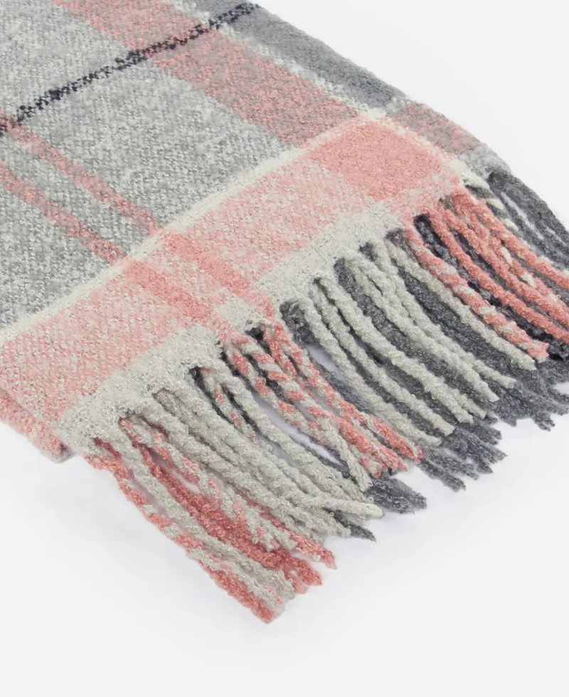Barbour Boucle Scarf Pearl Grey-4