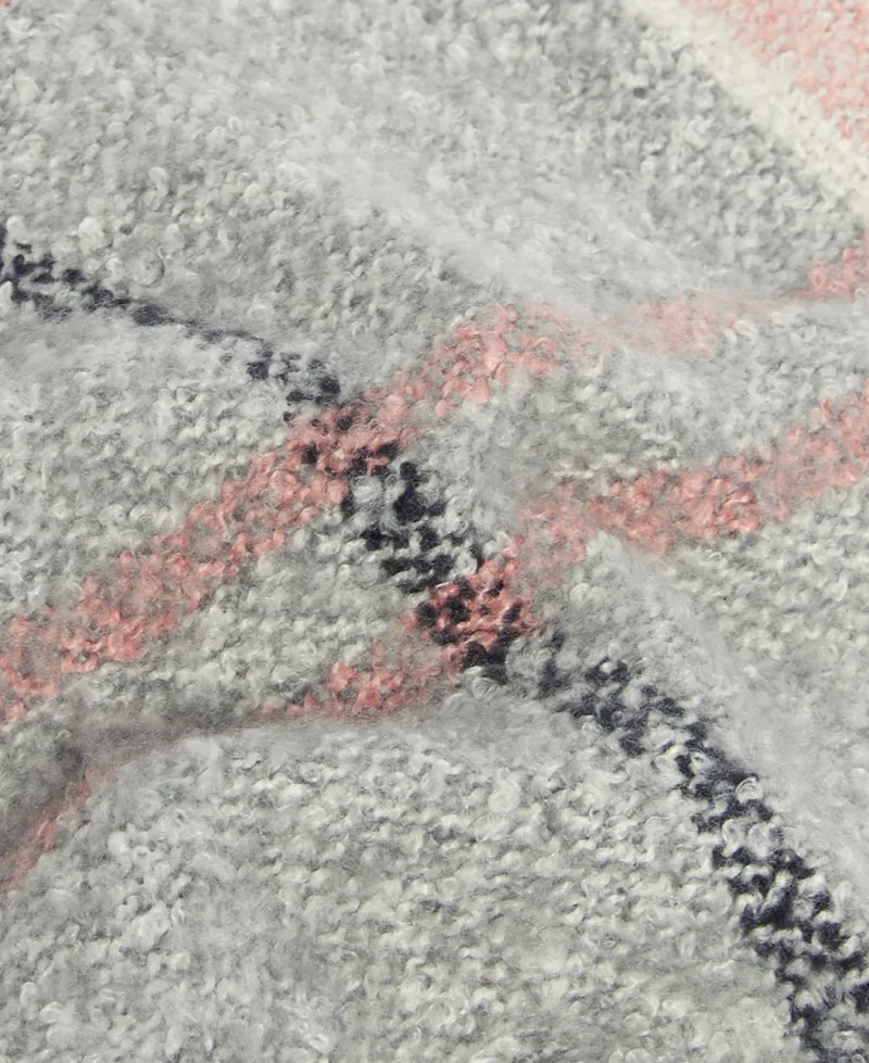 Barbour Boucle Scarf Pearl Grey-5