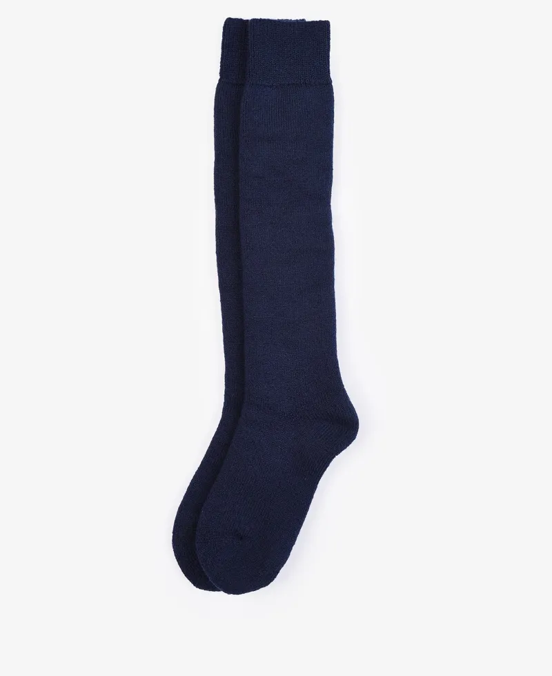Barbour Ladies Wellington Knee Sock Navy