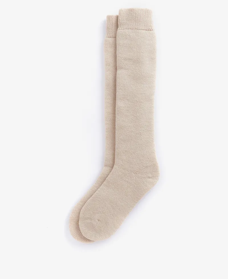 Barbour Ladies Wellington Knee Sock Sand Beige