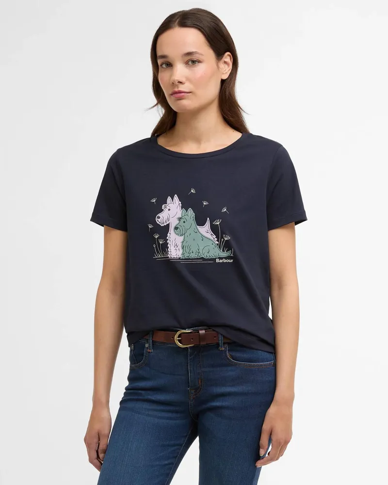 Barbour Womens Clover T-Shirt Navy-1