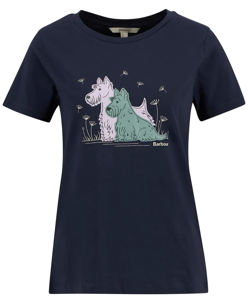Barbour Womens Clover T-Shirt Navy-2