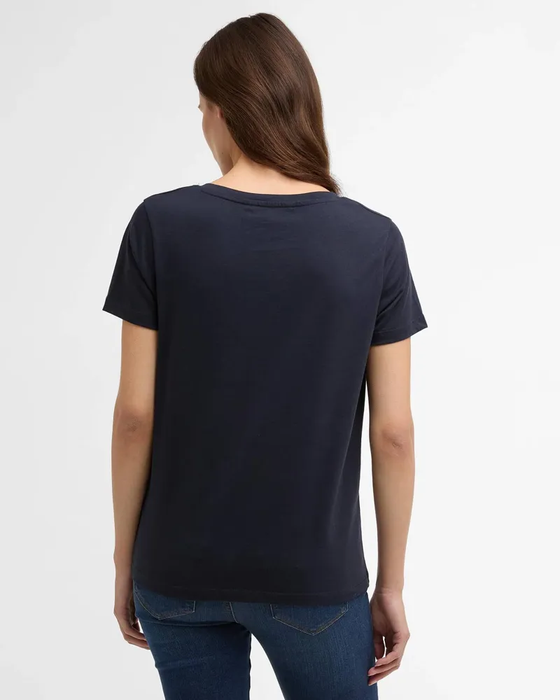 Barbour Womens Clover T-Shirt Navy-3