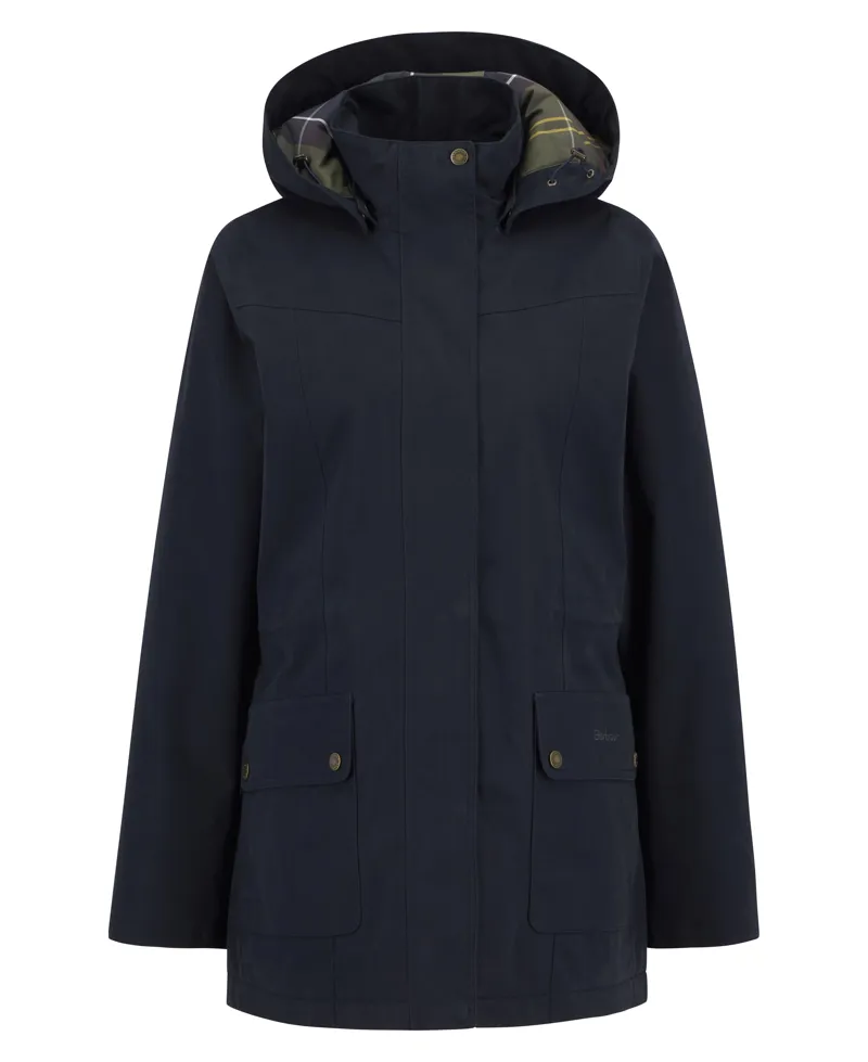 Barbour Ladies Buttercup Waterproof Jacket Deep Navy/Classic-1