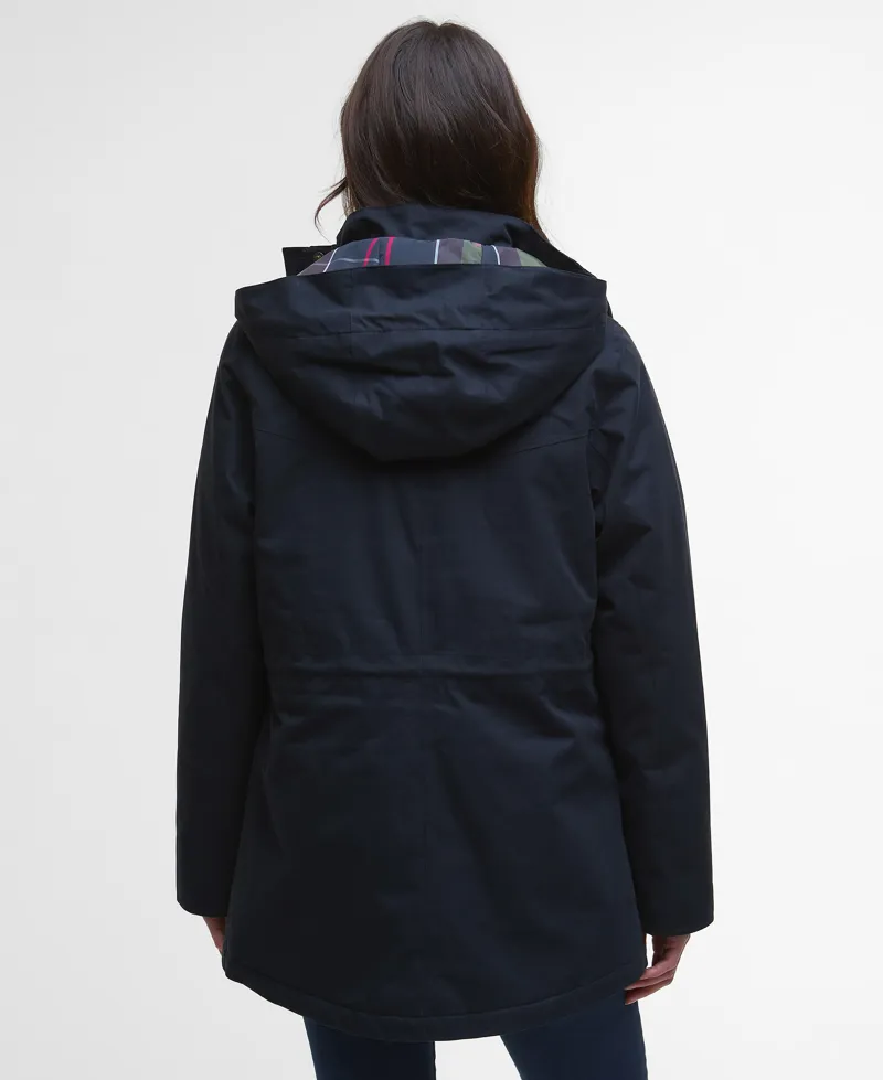 Barbour Ladies Buttercup Waterproof Jacket Deep Navy/Classic-3