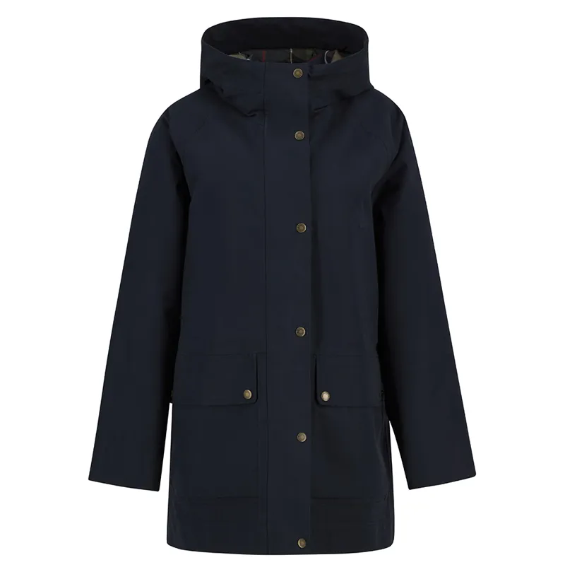 Barbour Women's Winter Beadnell Waterproof Jacket Deep Navy/Classic Tartan-6