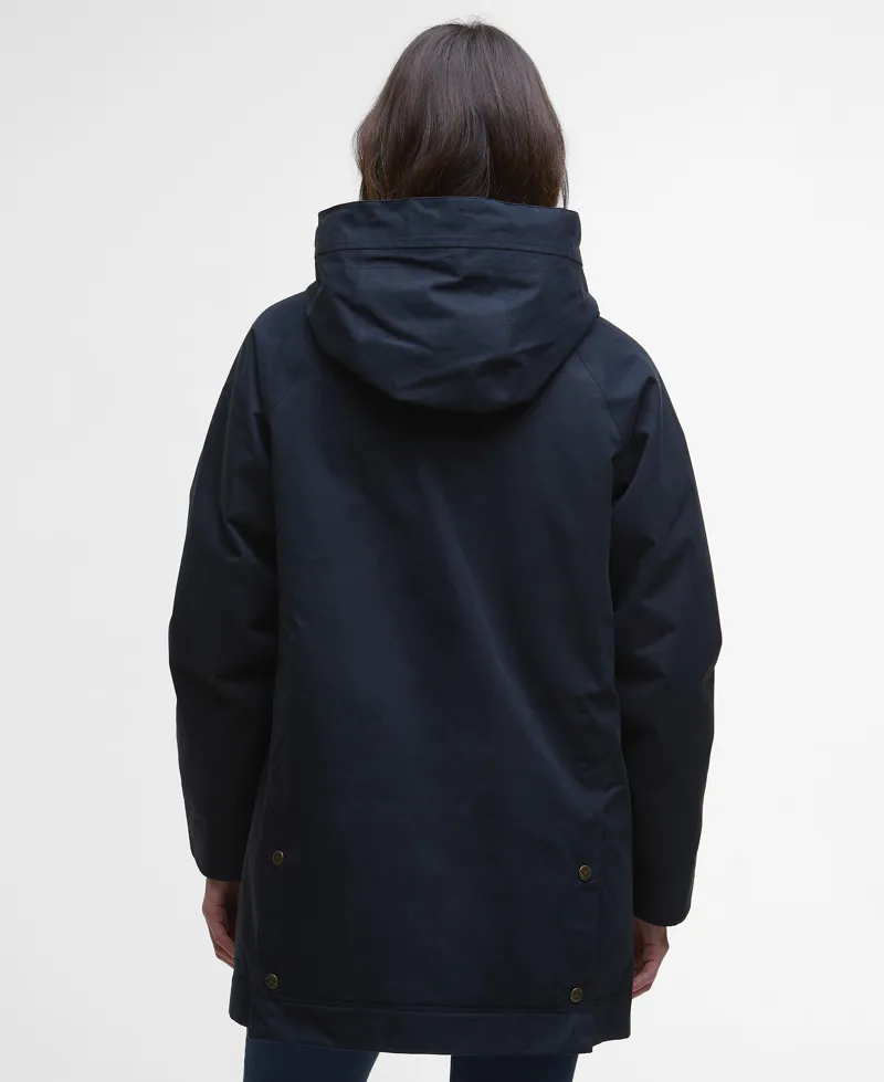 Barbour Women's Winter Beadnell Waterproof Jacket Deep Navy/Classic Tartan-5