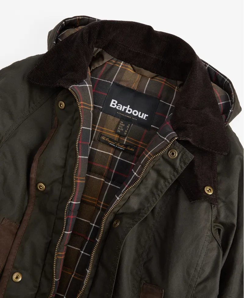 Barbour Ladies Bower Wax Jacket Olive Classic-5