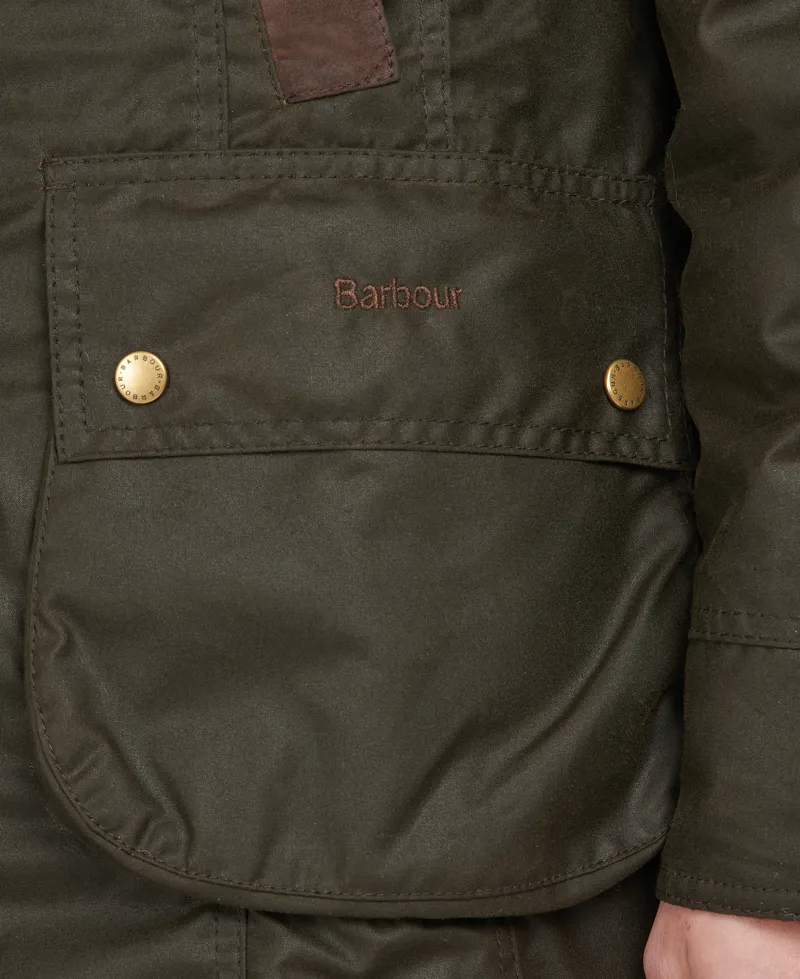 Barbour Ladies Bower Wax Jacket Olive Classic-3