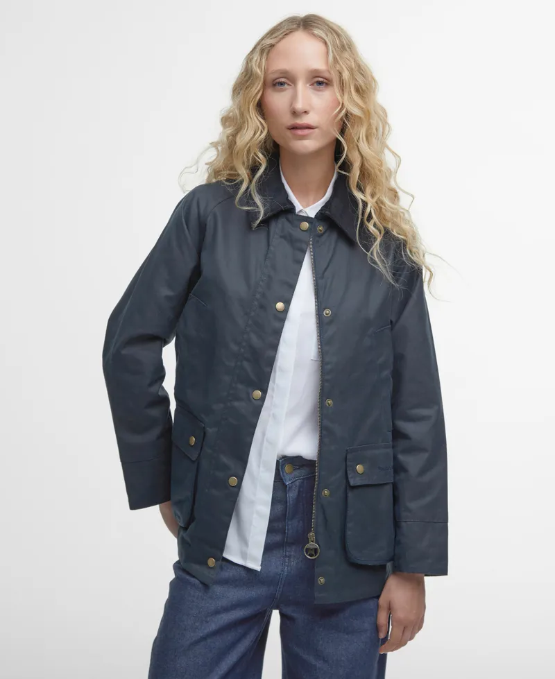 Barbour Women's Acorn Wax Jacket Navy