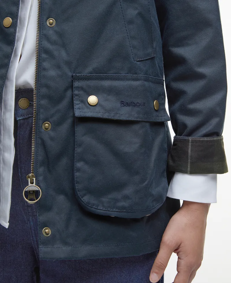 Barbour Women's Acorn Wax Jacket Navy-3