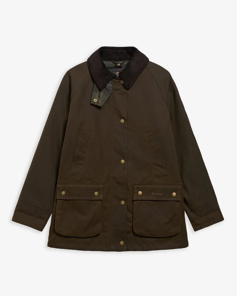 Barbour Ladies Acorn Wax Jacket Olive-1