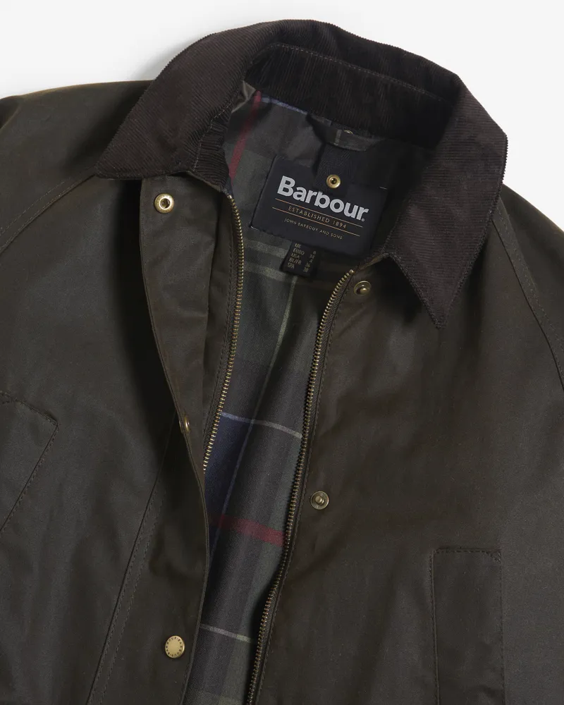 Barbour Ladies Acorn Wax Jacket Olive-4