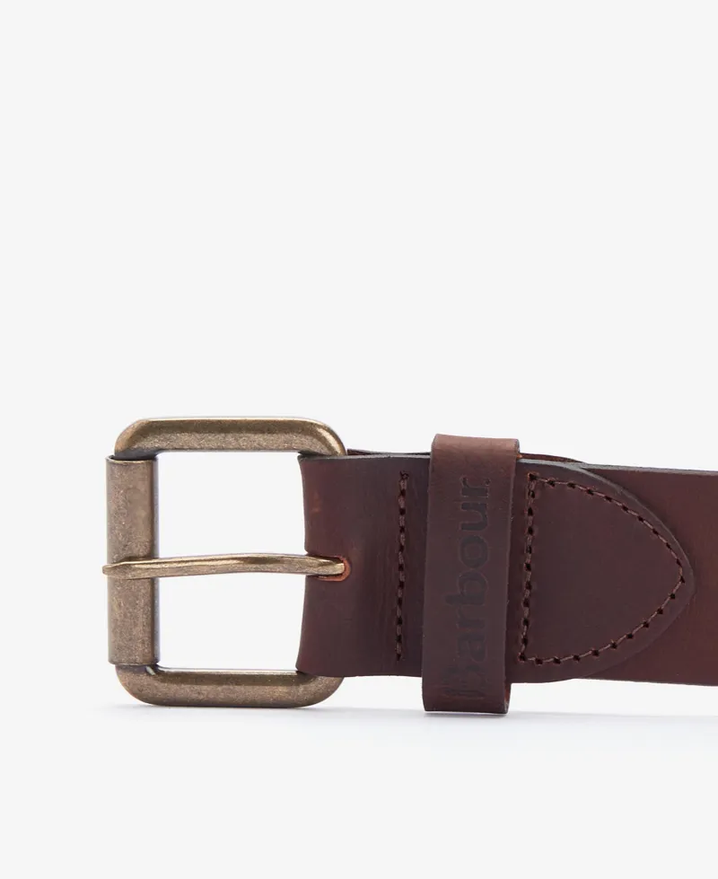 Barbour Mens Allanton Leather Belt Brown-1