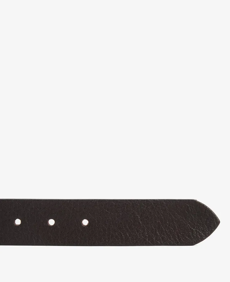 Barbour Blakely Leather Belt Dark Brown-3