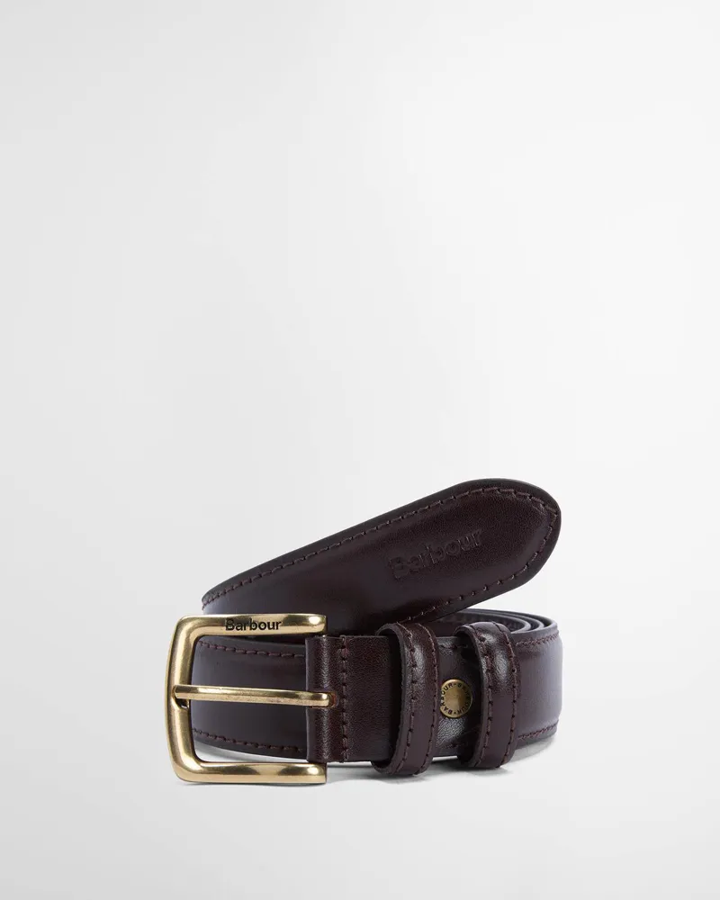 Barbour Clyde Belt Dark Brown