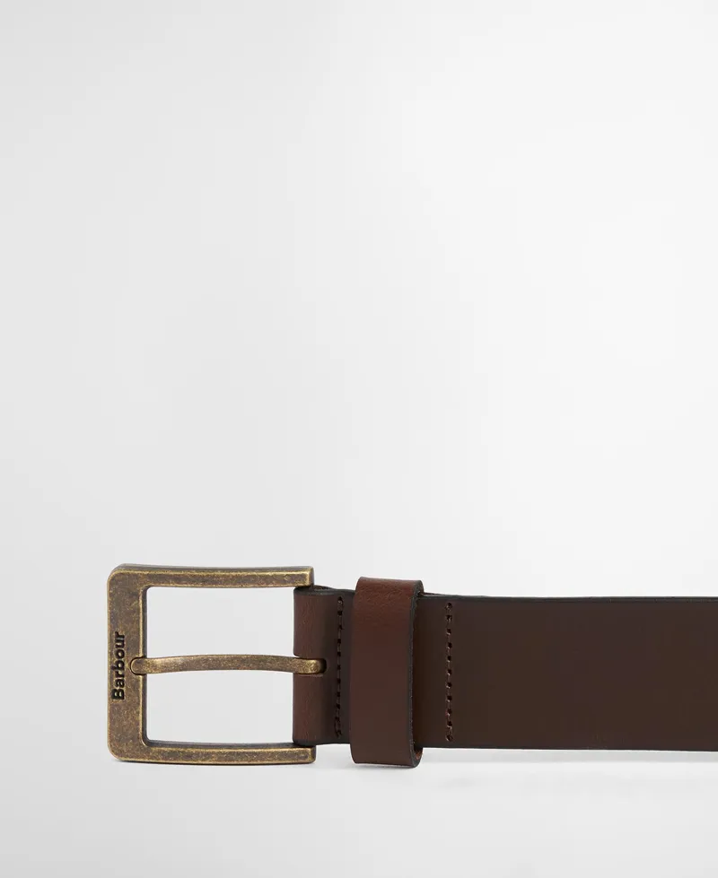 Barbour Mens Ayre Leather Belt Brown-1