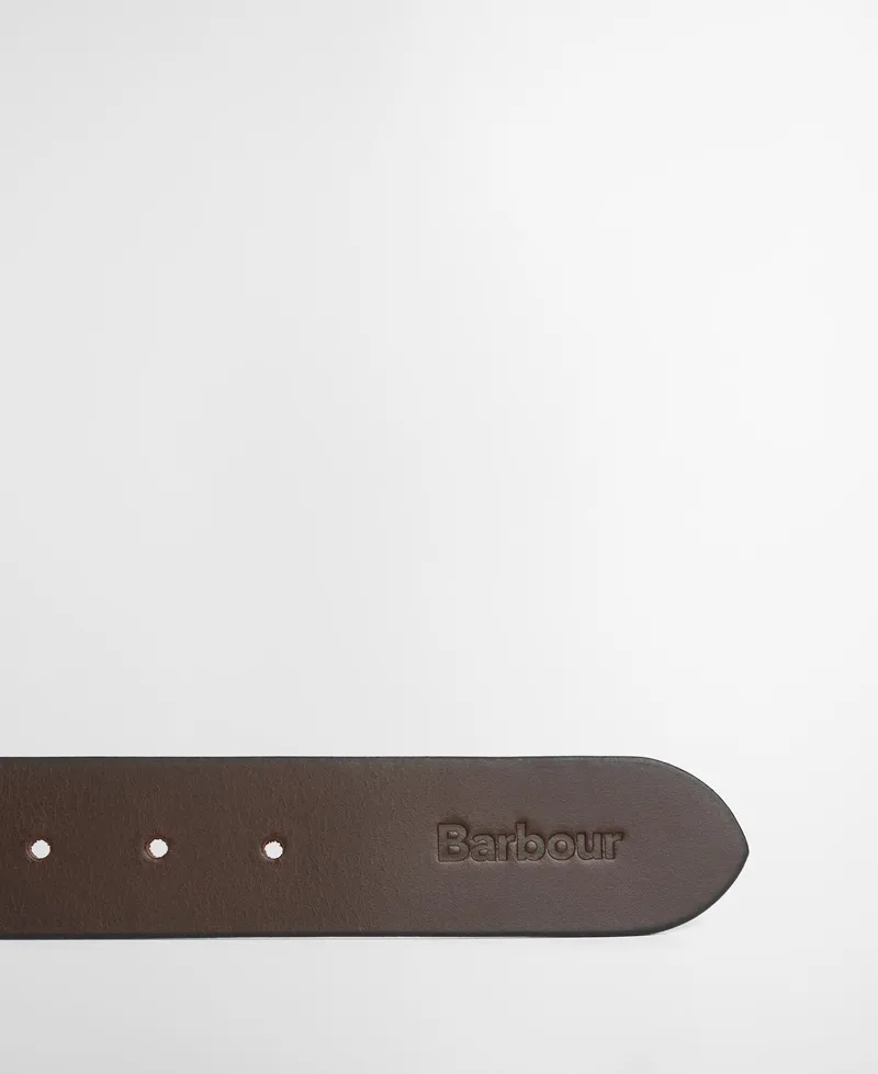 Barbour Mens Ayre Leather Belt Brown-2