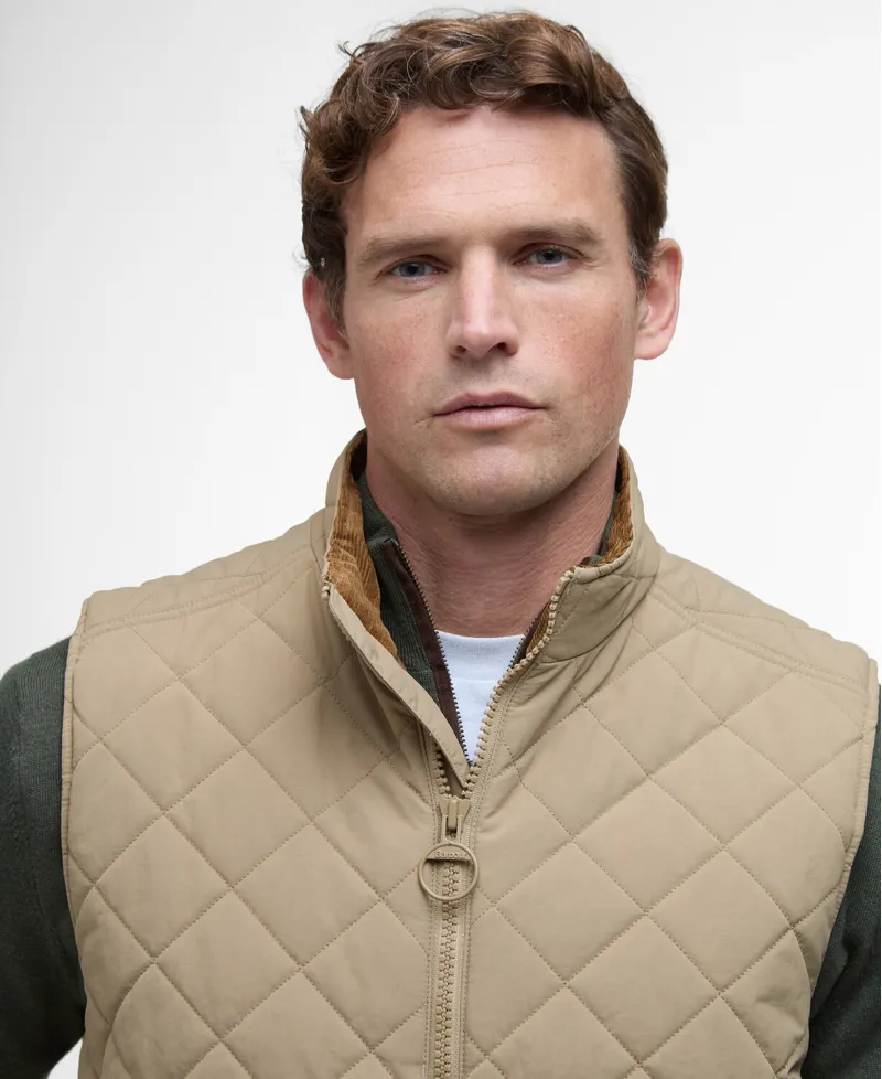 Barbour Mens Fernwood Gilet Military Brown-4