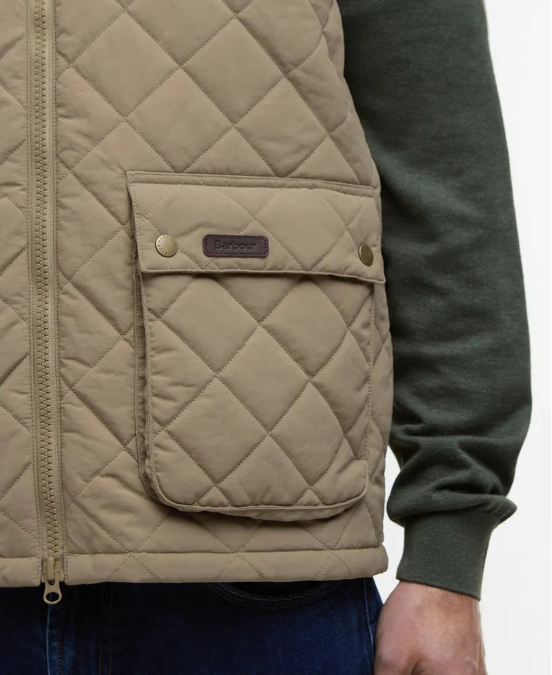 Barbour Mens Fernwood Gilet Military Brown-6