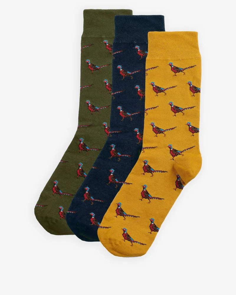 Barbour Pheasant Socks Gift Box