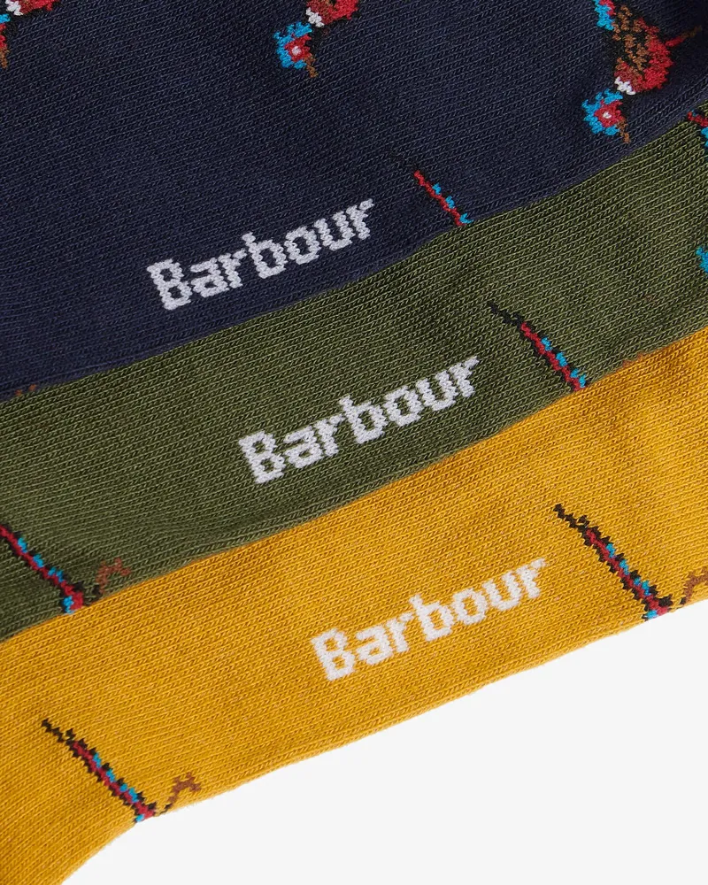 Barbour Pheasant Socks Gift Box-2