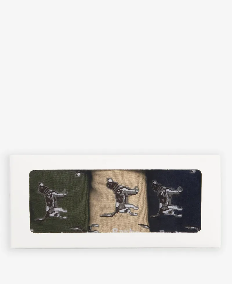 Barbour Pointer Dog Socks Gift Box-1