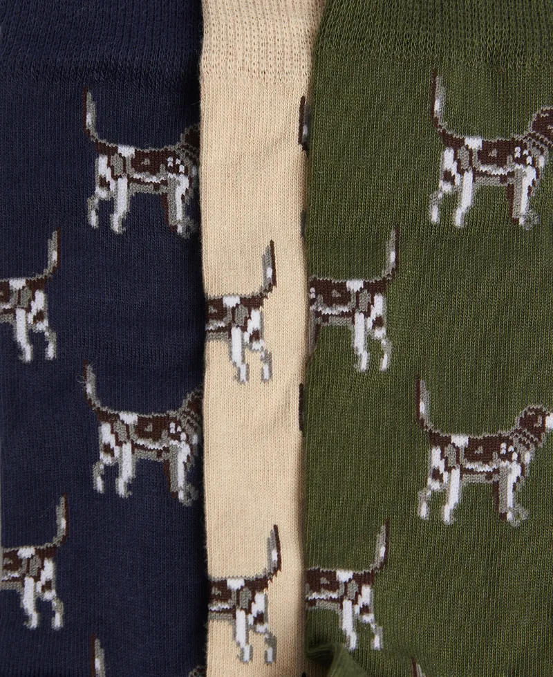 Barbour Pointer Dog Socks Gift Box-3