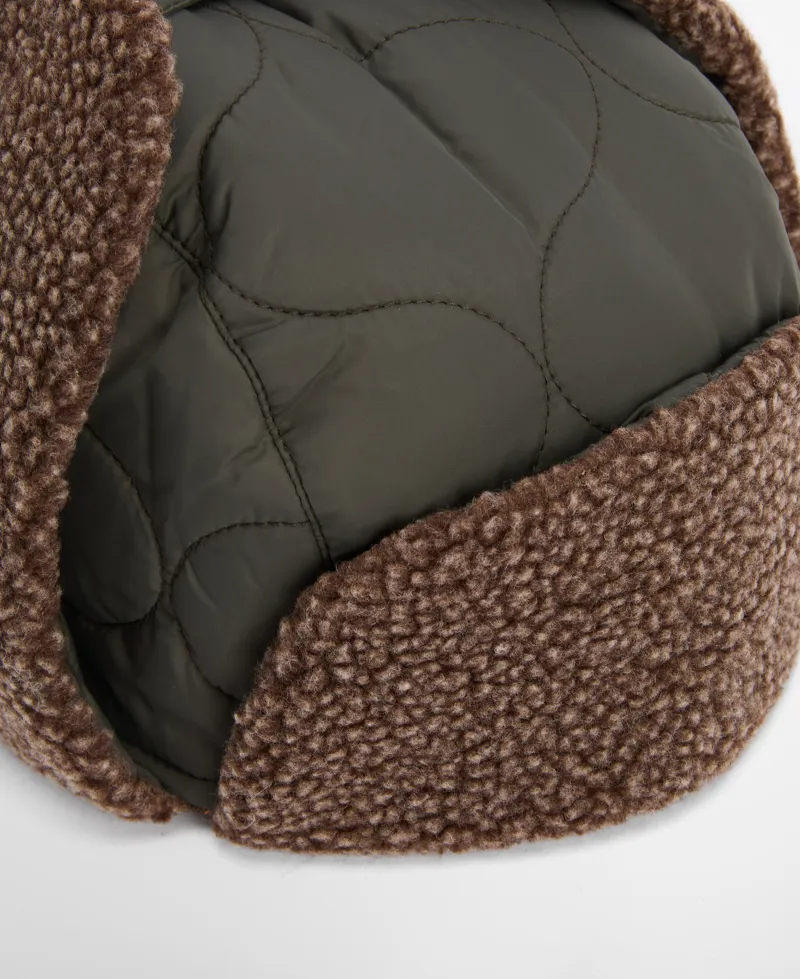 Barbour Sandbay Quilted Trapper Hat Olive-5