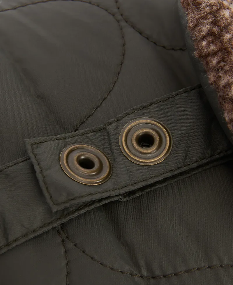 Barbour Sandbay Quilted Trapper Hat Olive-6