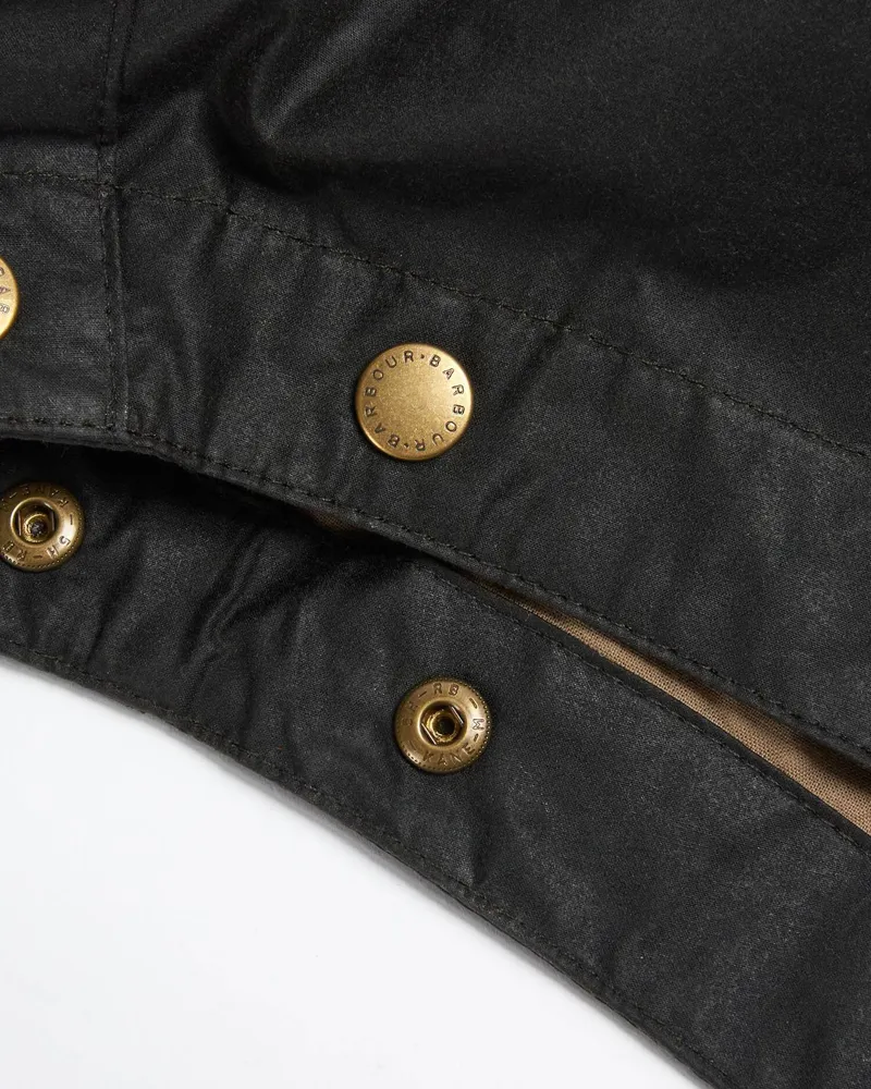 Barbour Light Weight Waxed Cotton Hood Olive-2