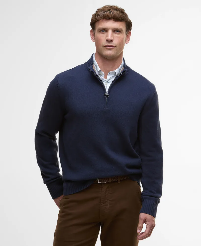 Barbour Kelson Quarter-Zip Jumper Navy