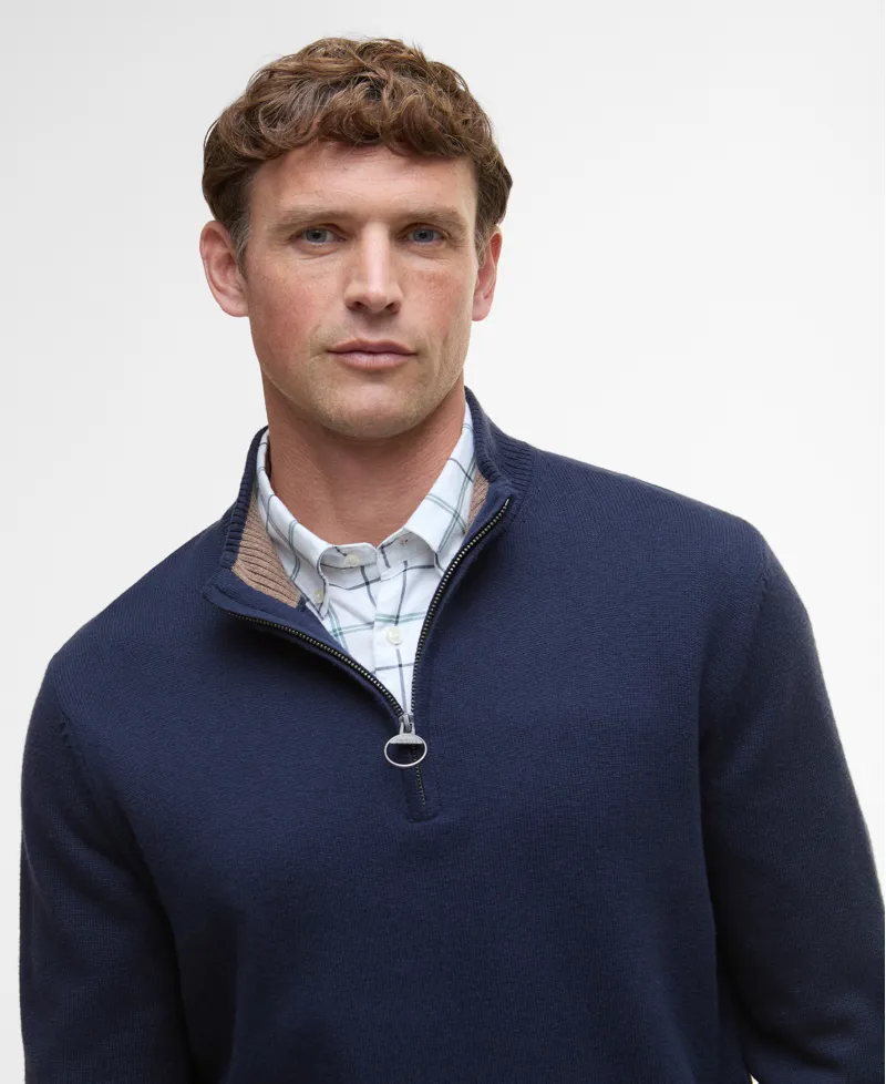 Barbour Kelson Quarter-Zip Jumper Navy-2