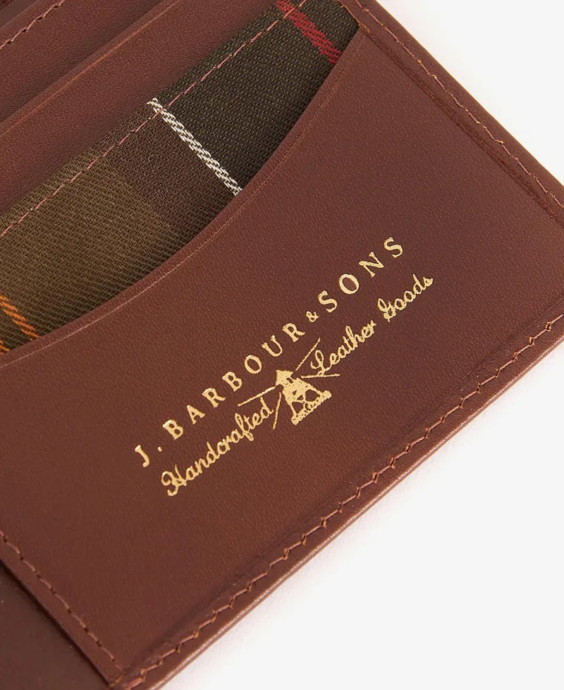 Barbour Colwell Leather Billfold Standard Size Wallet Brown-2