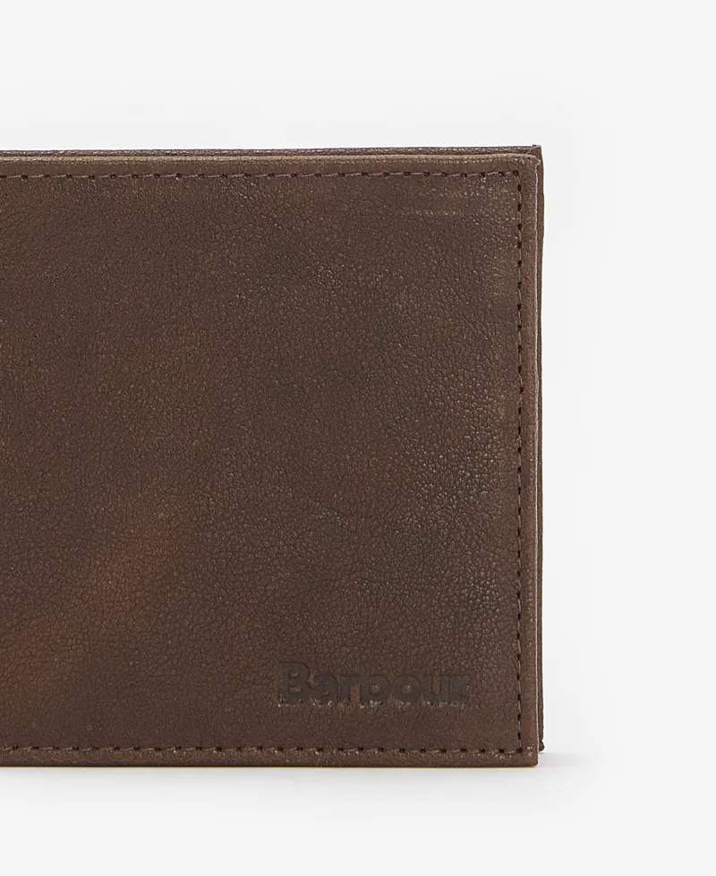 Barbour Padbury Billfold Wallet Dark Brown-3