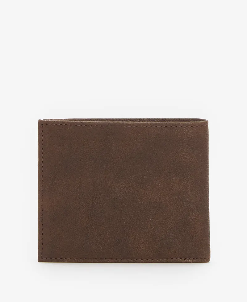 Barbour Padbury Billfold Wallet Dark Brown-2