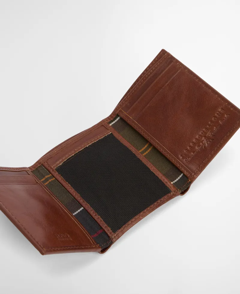 Barbour Bywell Leather BiFold Wallet Brown-4