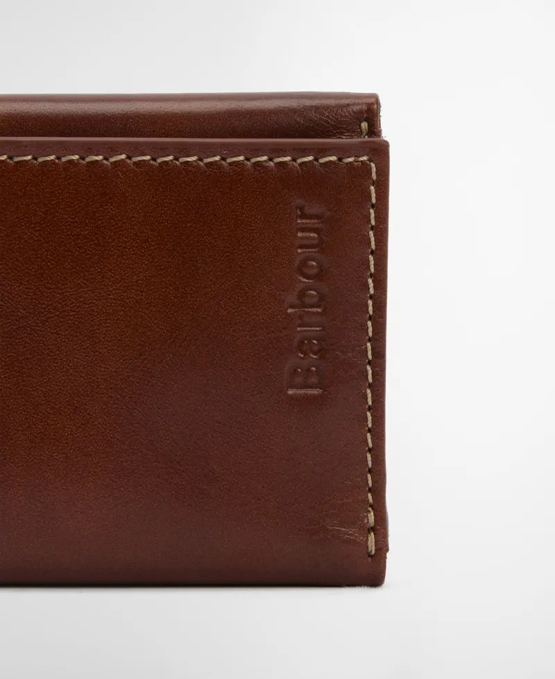 Barbour Bywell Leather BiFold Wallet Brown-1