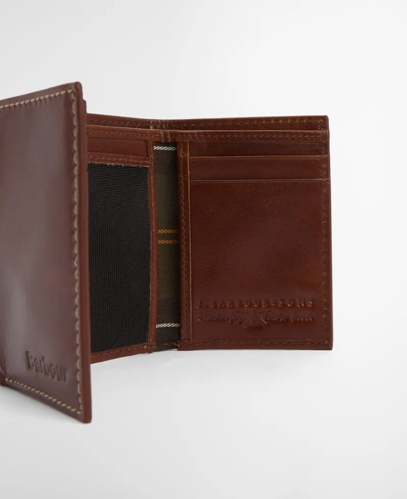 Barbour Bywell Leather BiFold Wallet Brown-3