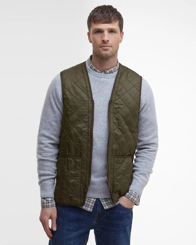Barbour Polarquilt Waistcoat/zip-in Liner Olive