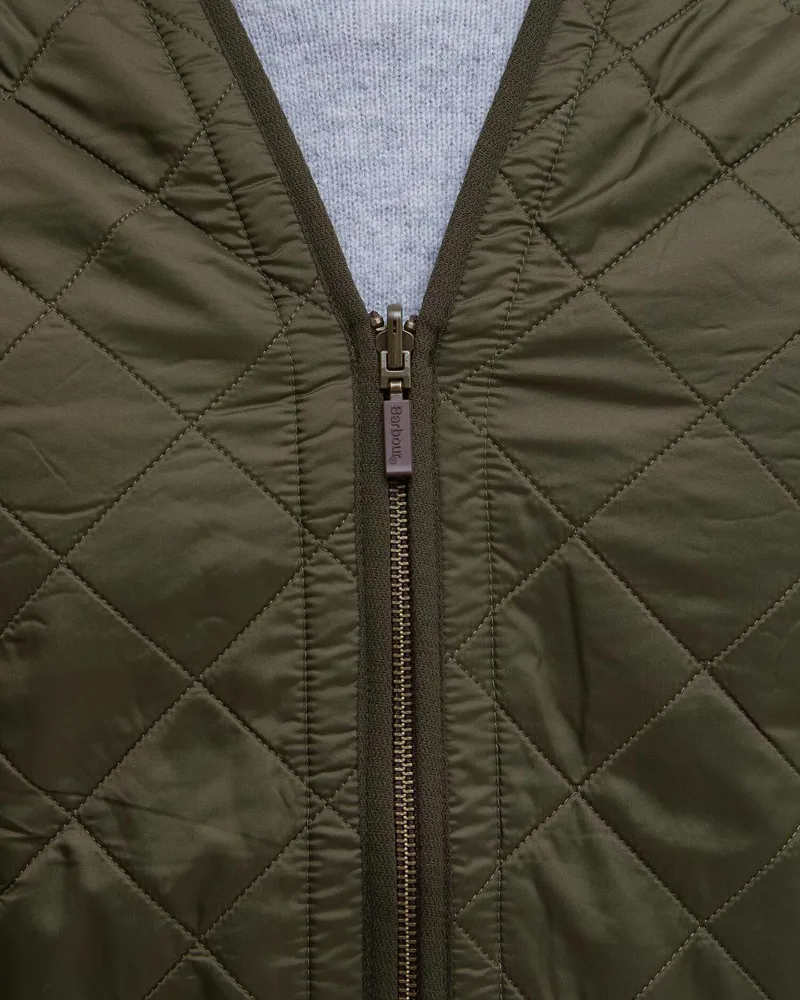 Barbour Polarquilt Waistcoat/zip-in Liner Olive-3