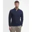 Barbour Mens Essential Is Tartan Pique Polo Shirt Navy
