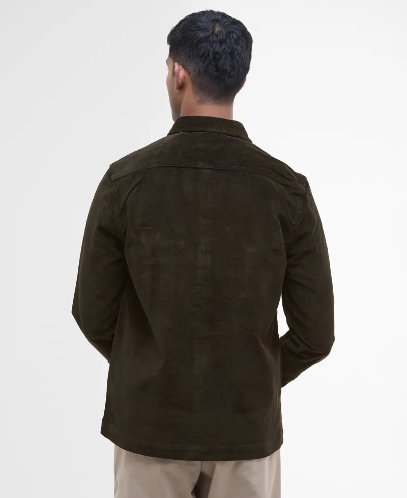 Barbour Mens Regular Cord Overshirt Olive-3
