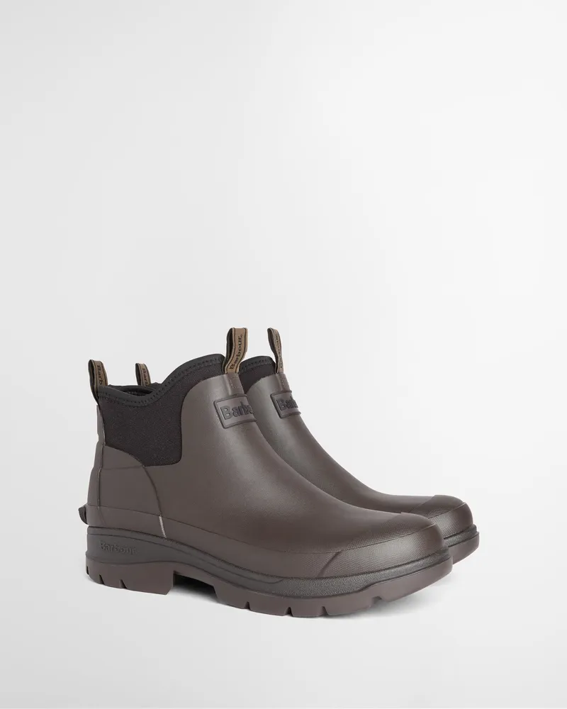 Barbour Mens Ridge Ankle Welly Dark Brown