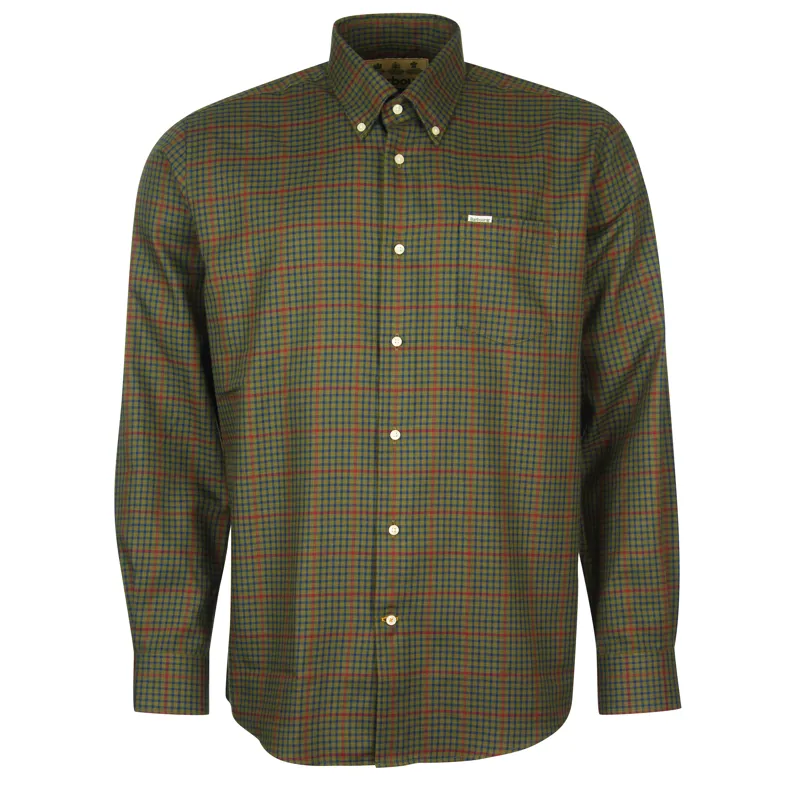Barbour Henderson Thermo Weave Shirt Olive-3