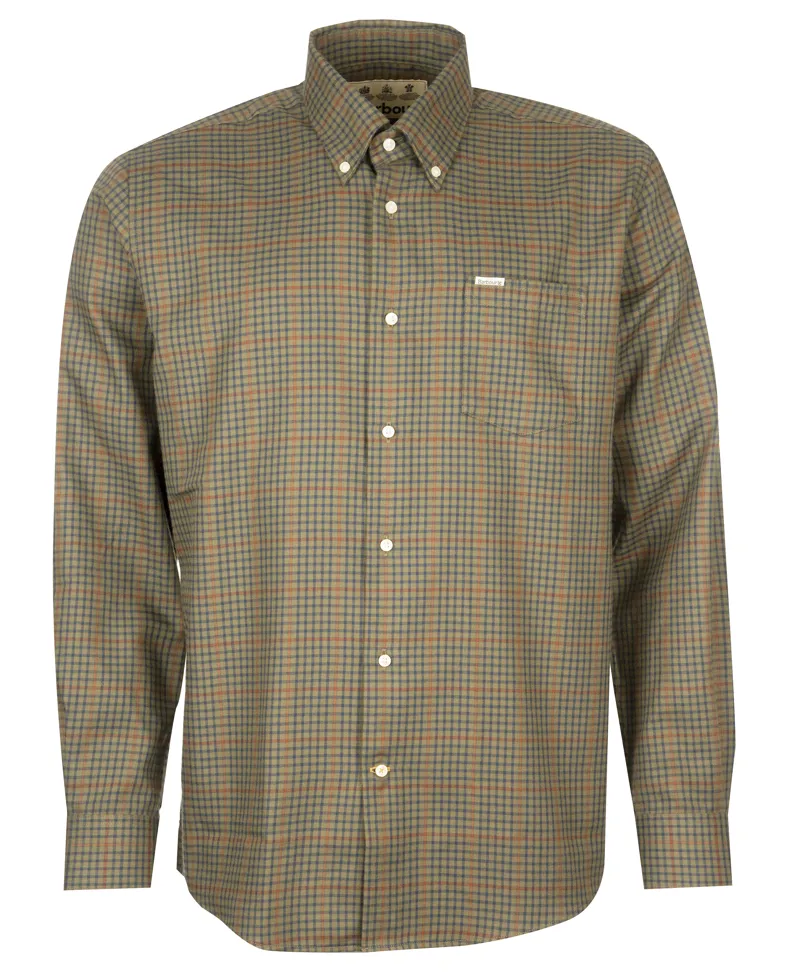 Barbour Henderson Thermo Weave Shirt Olive-4