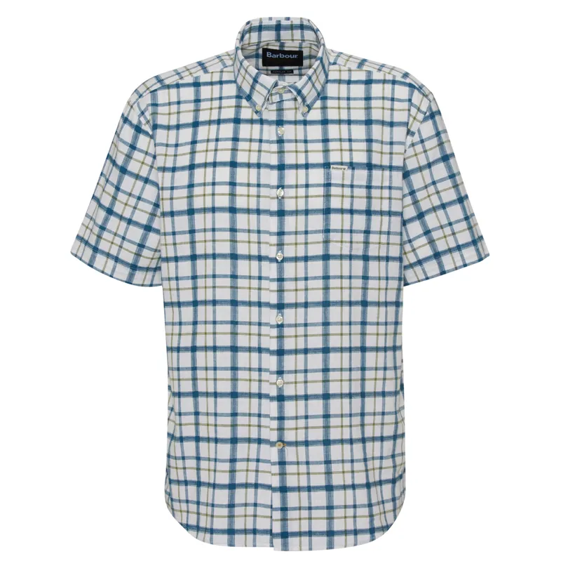 Barbour Mens Glover Short Sleeve Shirt Navy-5