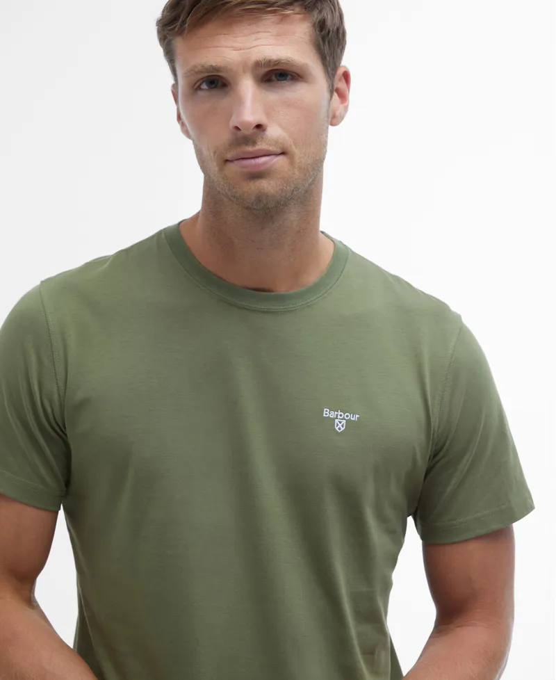 Barbour Mens Sports Tee Burnt Olive-7