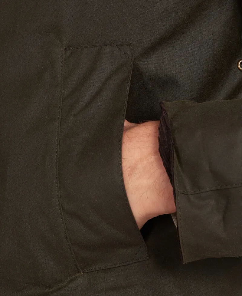 Barbour Mens Ashby Wax Jacket Olive-4